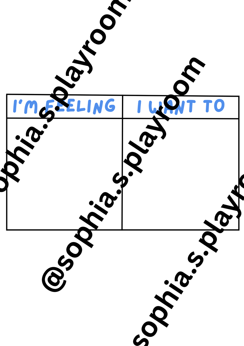 “I Feel, I Want To” Emotion & Activity Charts