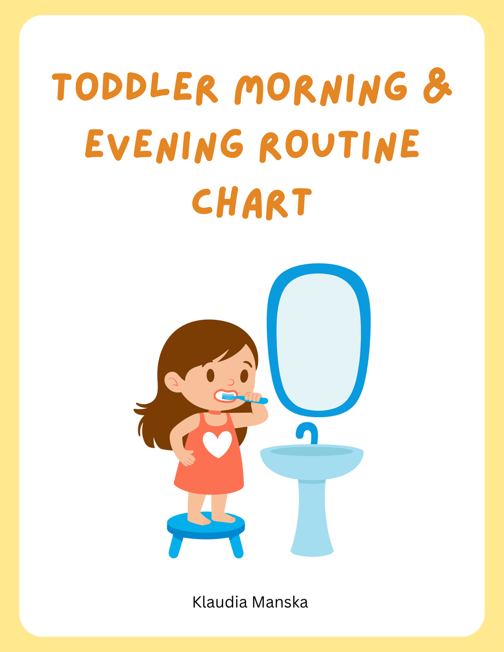 Toddler Morning & Evening Routine Chart (A4 Printable)