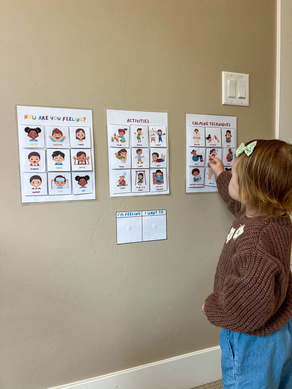 “I Feel, I Want To” Emotion & Activity Charts