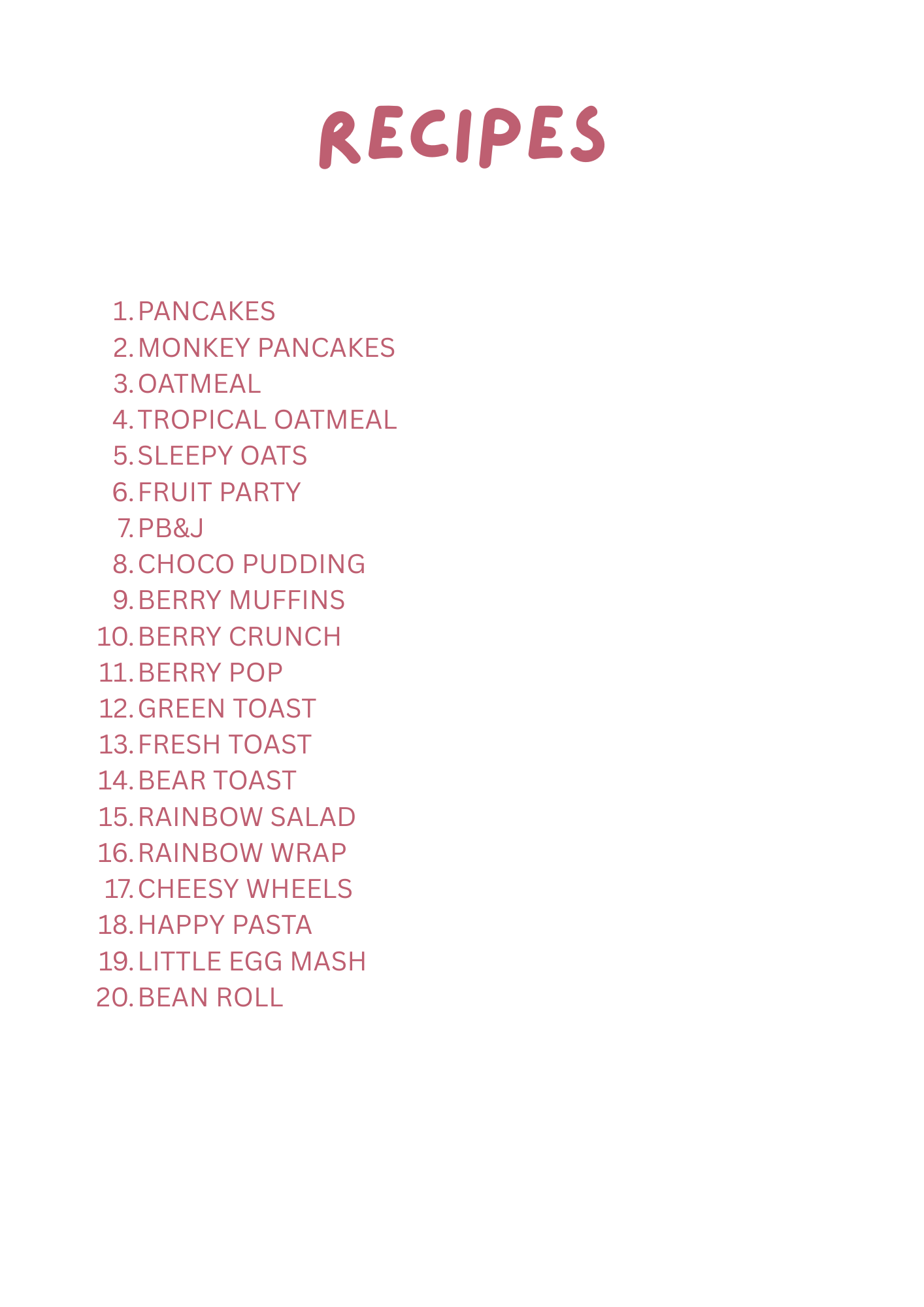 My First Little Cookbook