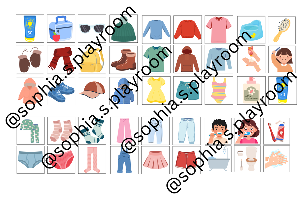 Toddler Routine Checklist Labels (Digital Download)